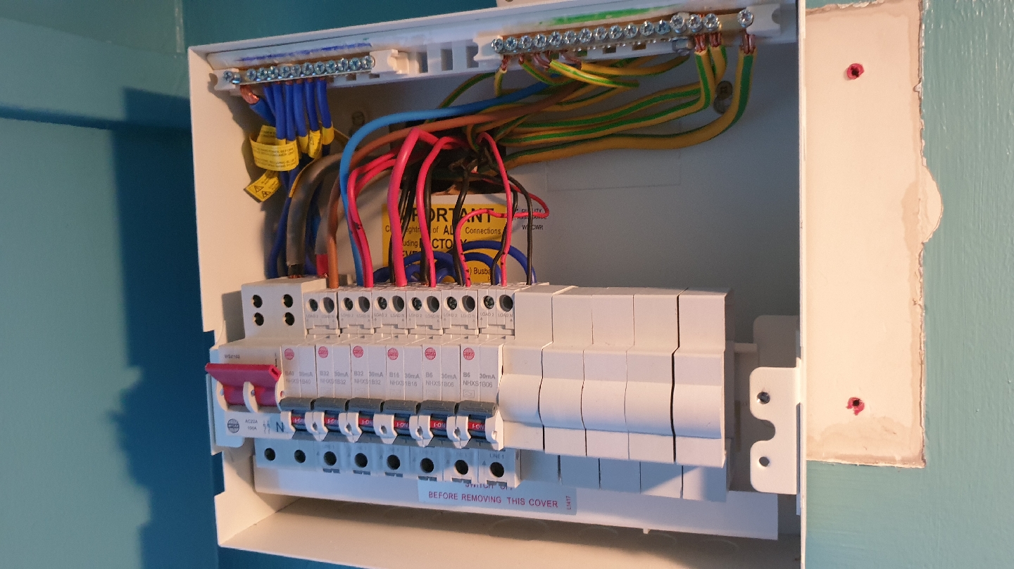 Second consumer unit installation
